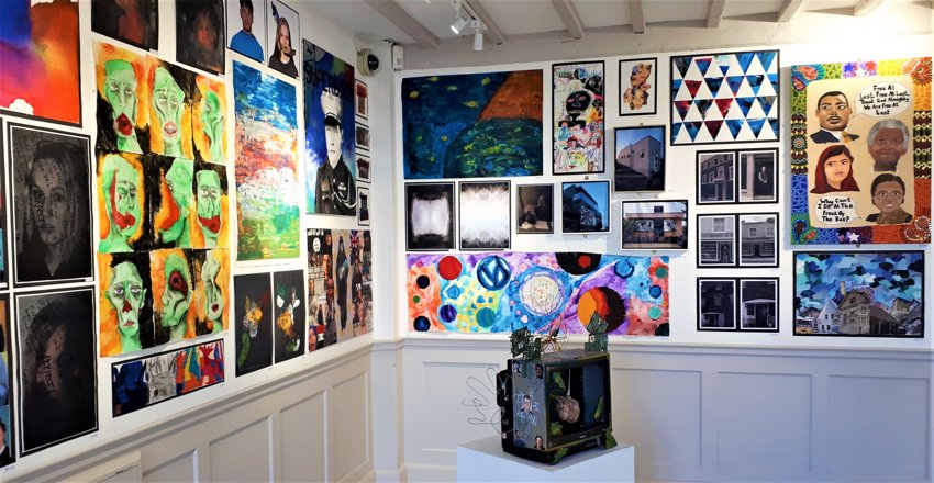 Image of Rye College GCSE Artwork Exhibition at Rye Art Gallery