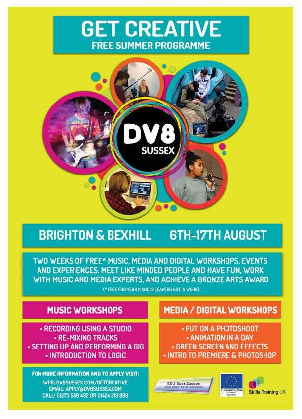 Image of Dv8 Sussex - Get Creative - FREE Summer Programme