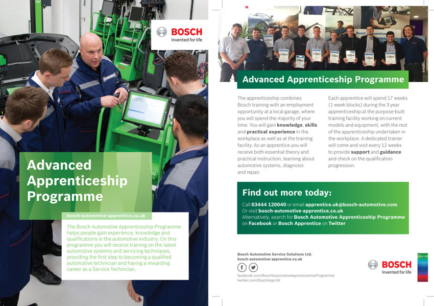 Image of Bosch: Advanced Apprenticeship Programme