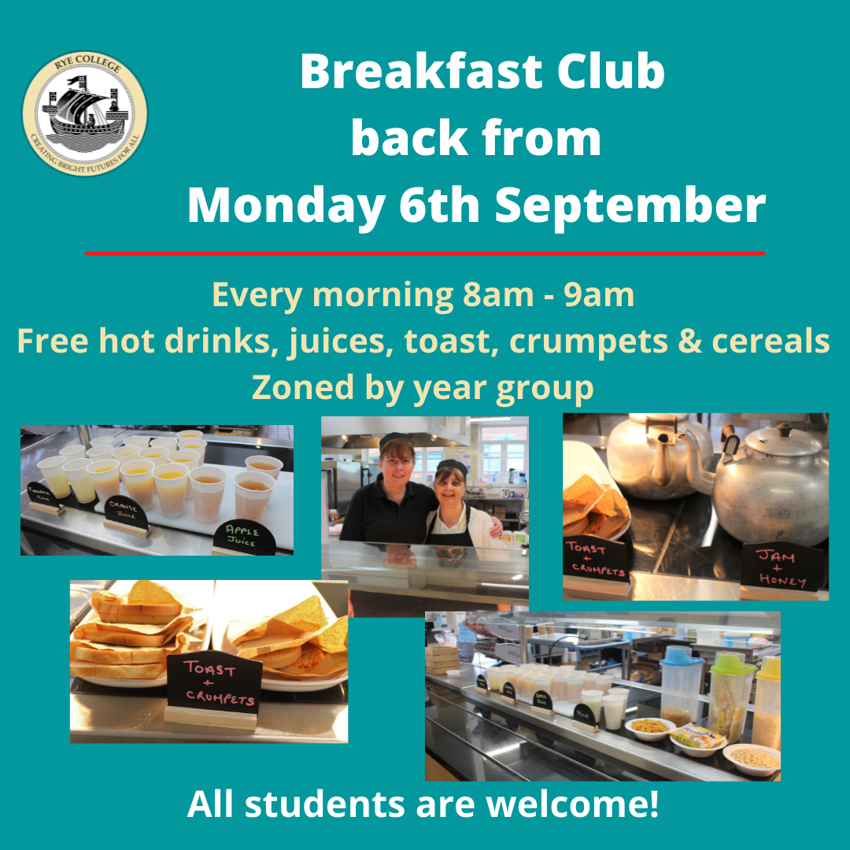 Image of Breakfast Club is back from Monday 6th September 