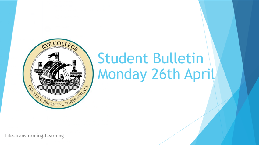 Image of Latest edition of the Student Bulletin 