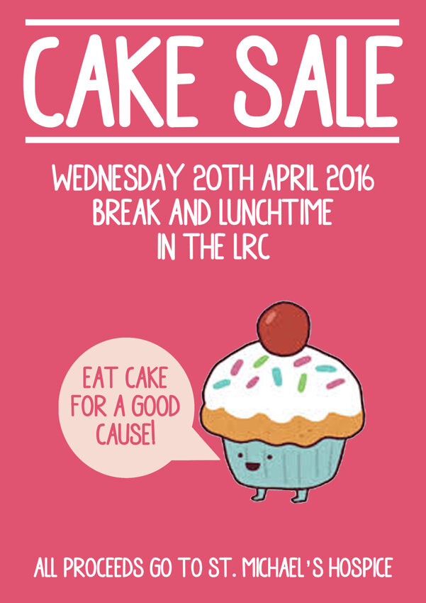 Image of Cake sale in aid of St Michael's Hospice 20.04.2016