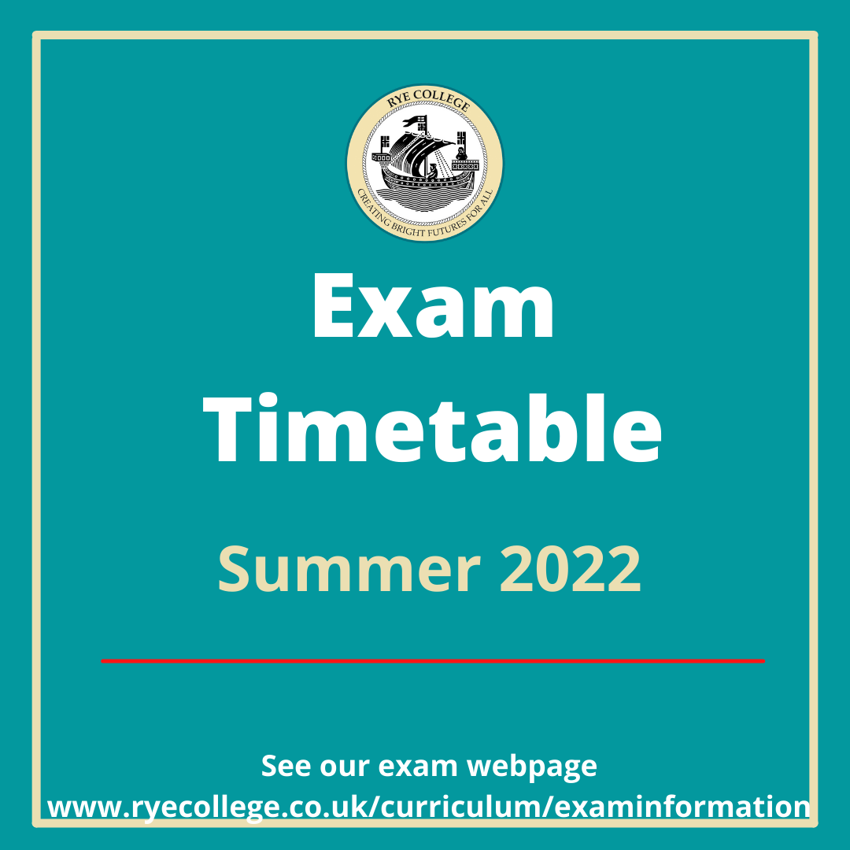 Image of Summer 2022 Exam Timetable