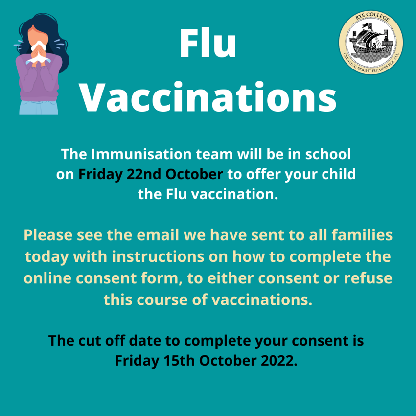 Image of Flu vaccinations in school - Friday 22nd October 