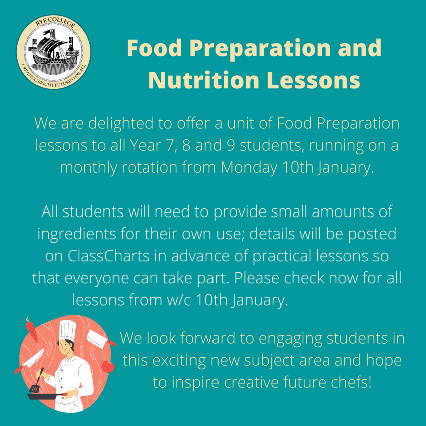 Image of Food Preparation and Nutrition Lessons 